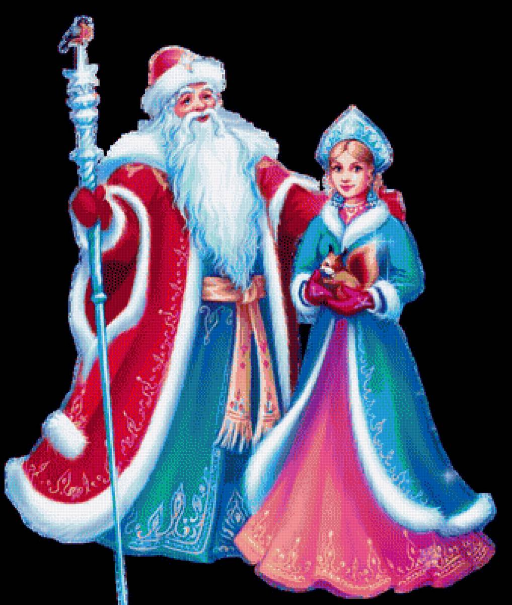 Дед мороз и снегурочка - новый год, дед мороз, снегурочка - предпросмотр