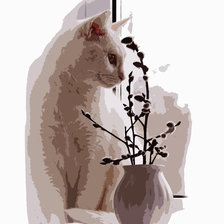 Схема вышивки «А за окном весна...»