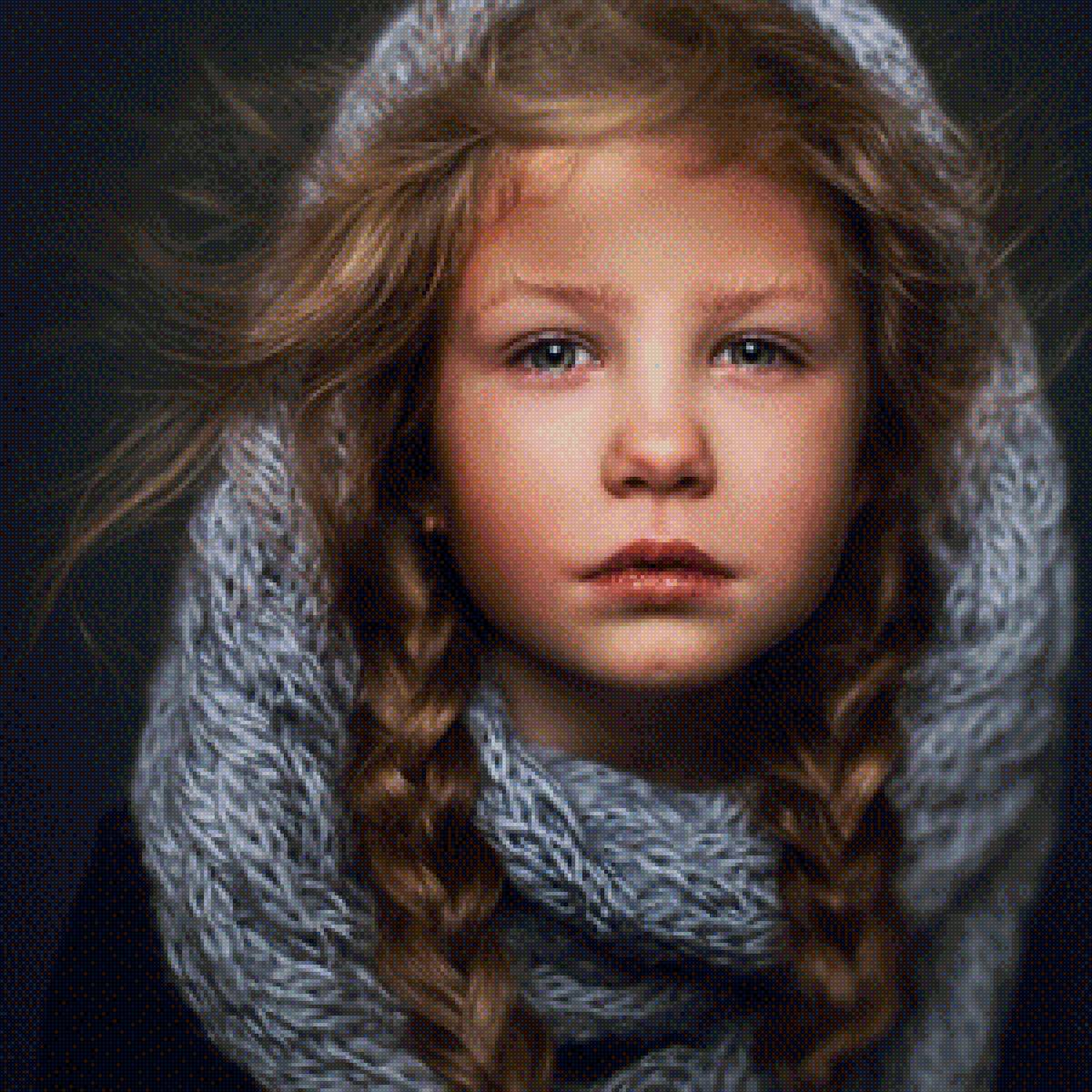 Девочка - девочка, портрет - предпросмотр