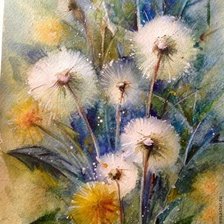 Схема вышивки «dmuchawce»