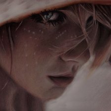 Схема вышивки «Девушка»