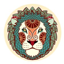 Схема вышивки «Знак зодиака Лев»