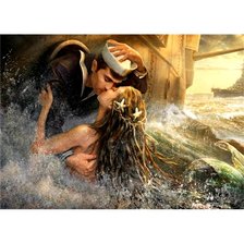 Схема вышивки «Поцелуй»