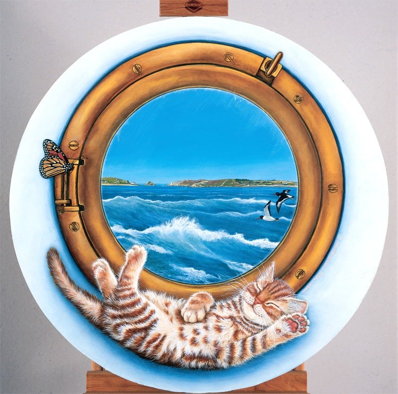 На вахте - море, коты - оригинал