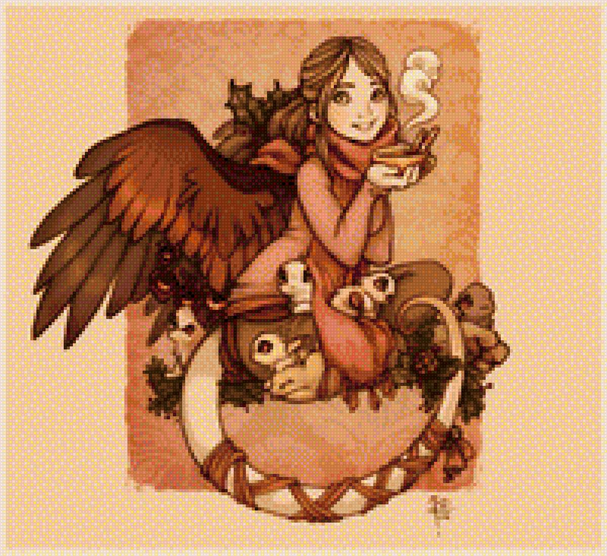 чай с тварюшками - чай, крылья - предпросмотр