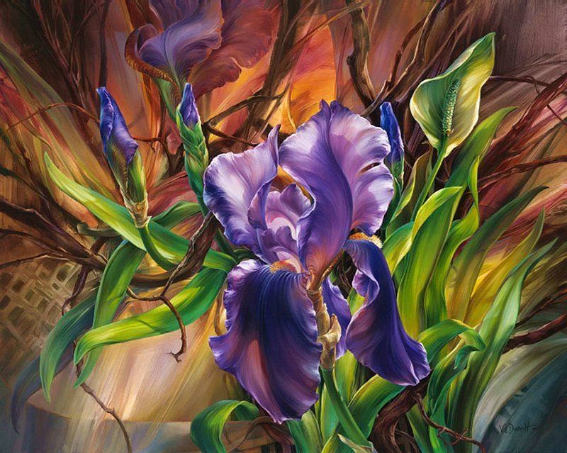 Ирис - цветы - оригинал