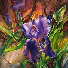 Схема вышивки «Ирис»