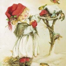 Схема вышивки «Птичья столовая»