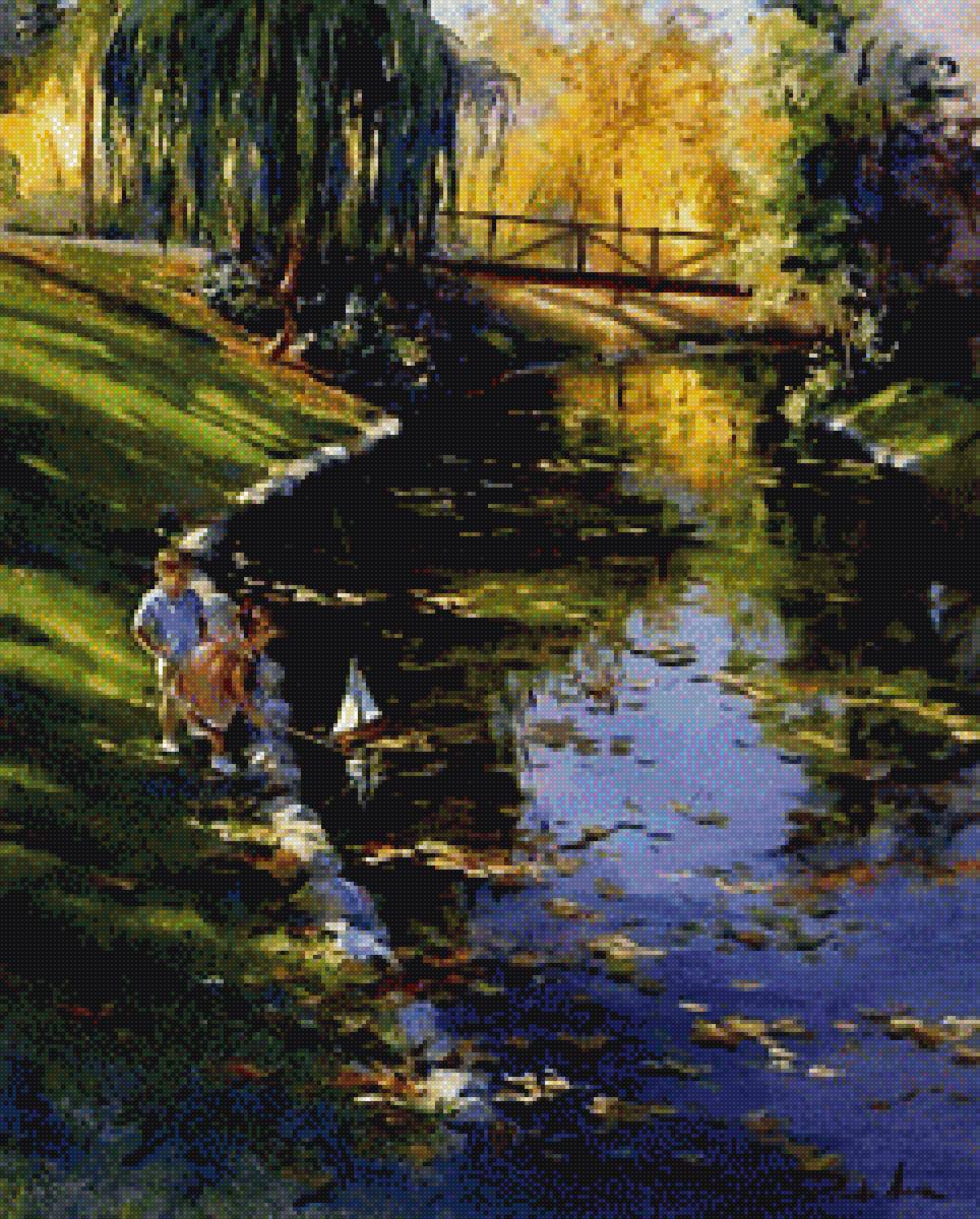 детство - кораблики, парк, дети - предпросмотр