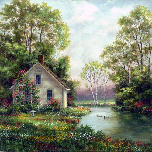 дом в лесу - оригинал