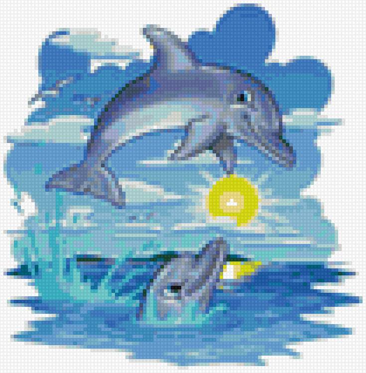 веселые дельфины - для детей - предпросмотр