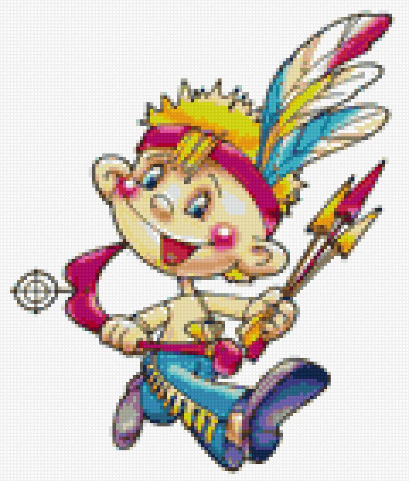 мальчуган с луком - предпросмотр