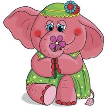 Схема вышивки «слонишка»