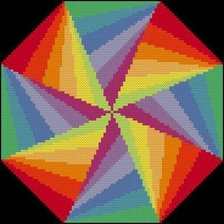 Схема вышивки «абстракция в салфетке»