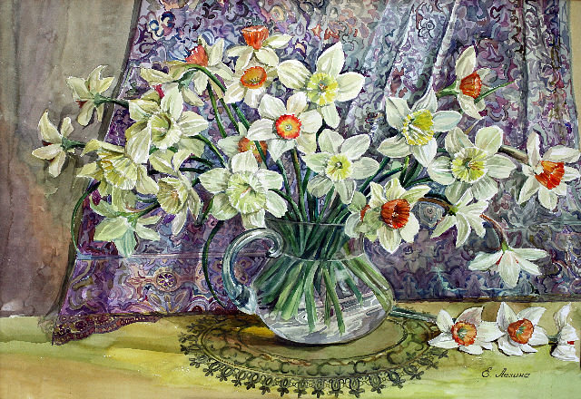 Нарциссы - цветы - оригинал