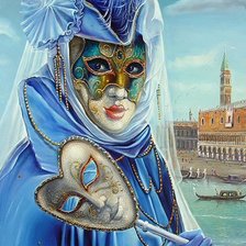 Оригинал схемы вышивки «Венецианские маски» (№1613845)