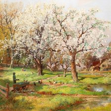 Схема вышивки «Весна»