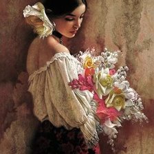 Схема вышивки «испанка»