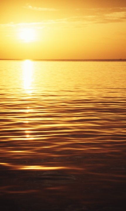 Закат - красота, море, закат, солнце - оригинал