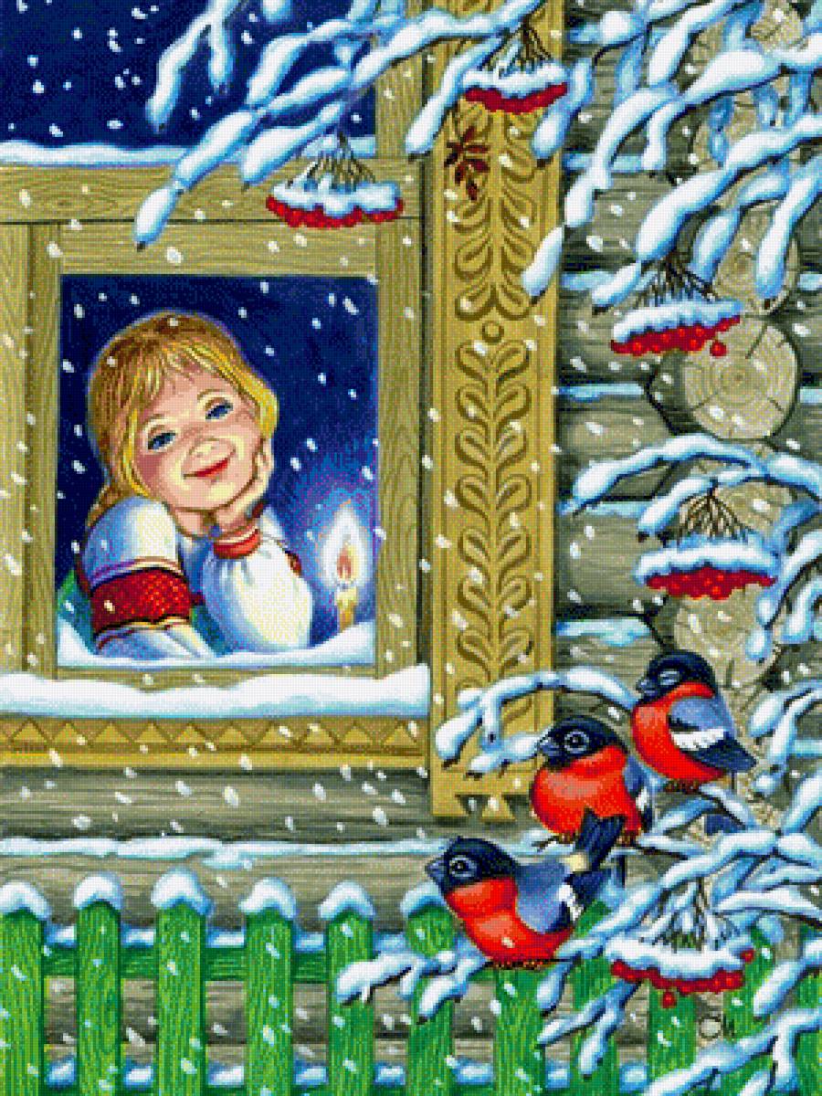 Новый год - девочка - предпросмотр