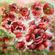 Схема вышивки «Маки»