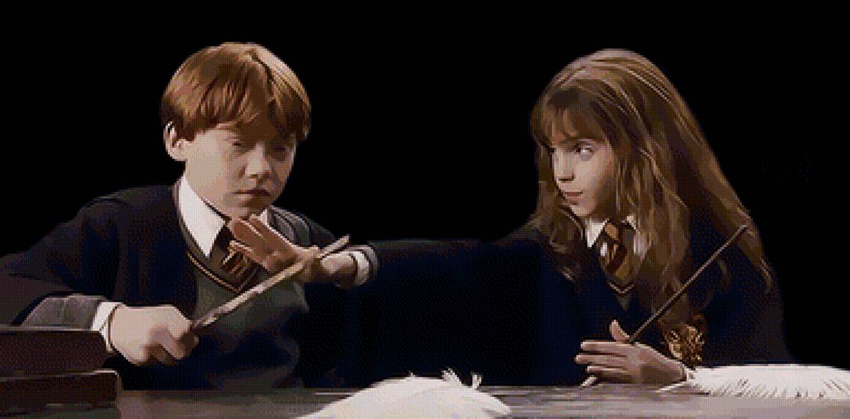 Левиоса Гермиона и Рон - рон, левиоса, уизли, гермиона, гарри поттер - предпросмотр