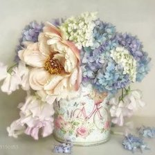 Схема вышивки «НАТЮРМОРТ С ЦВЕТАМИ»