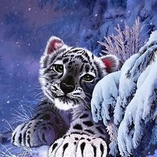 Схема вышивки «Барс»