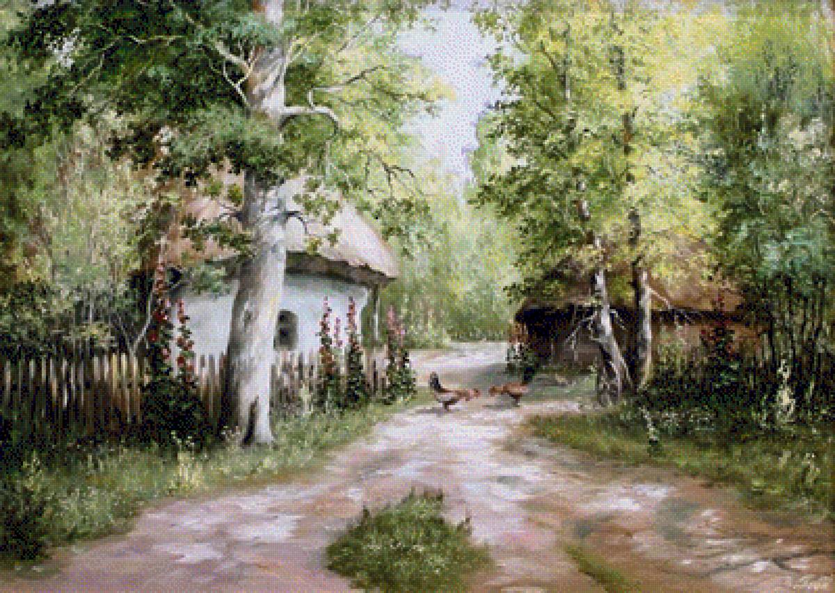 Украинское село - лето, село, природа, пейзаж, украина - предпросмотр
