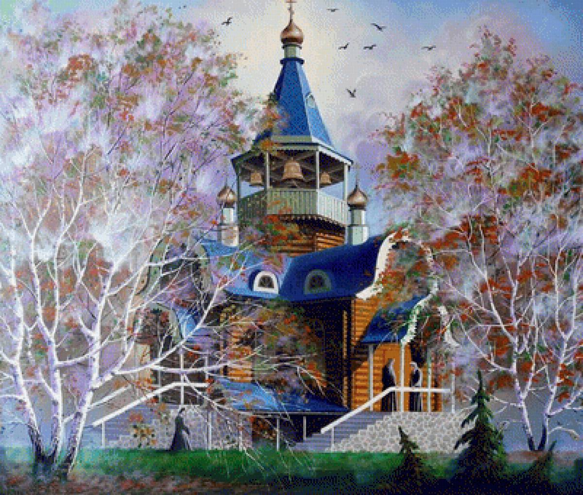 №1617324 - храм, осень - предпросмотр