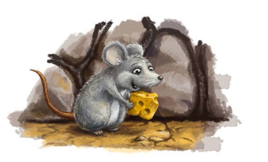 Мышка с сыром - сыр, мышь - оригинал