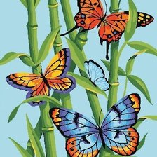 Оригинал схемы вышивки «бабочки» (№1617992)