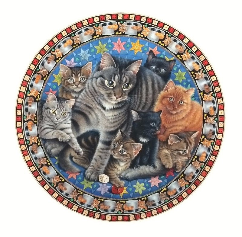 Кошка с котятами - животные - оригинал