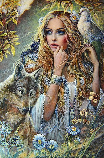 лесная нимфа - природа, пейзаж, картина - оригинал