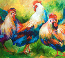 Схема вышивки «koguty»