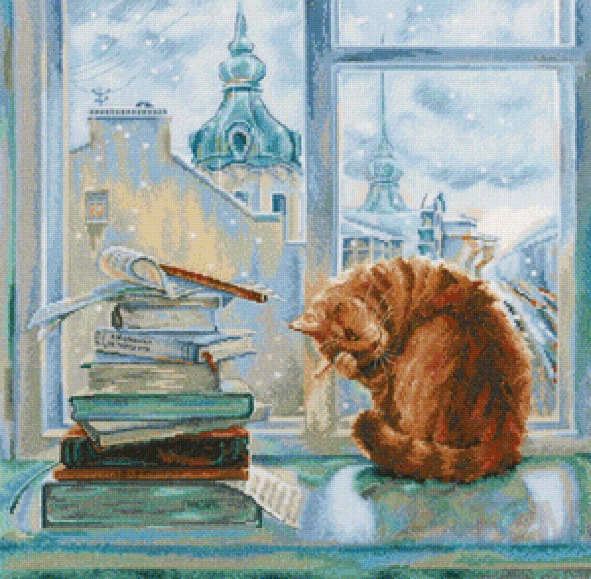 кот на окне - кот - предпросмотр