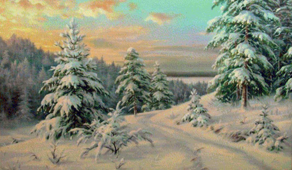 śnieżna zima - предпросмотр