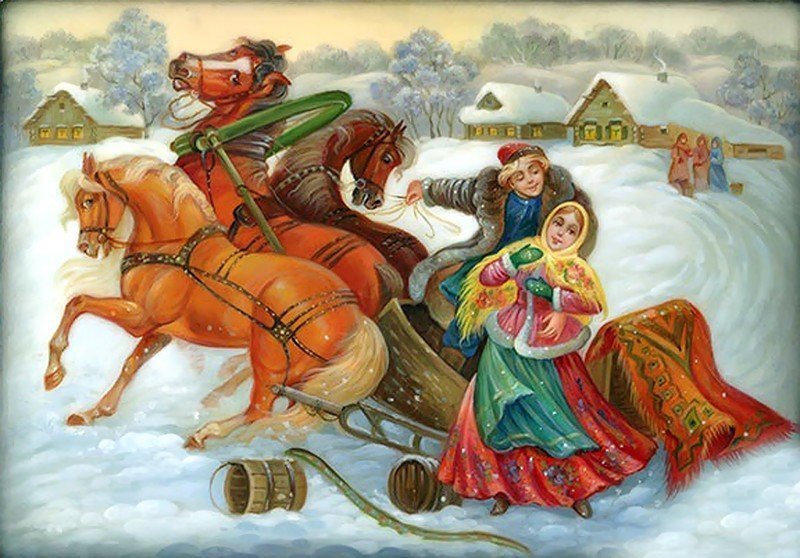 народные мотивы - зима - оригинал