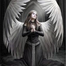 Схема вышивки «девочка-ангел»