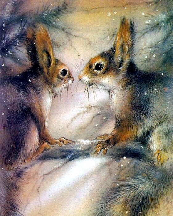 белочки - лесные жители, белка - оригинал
