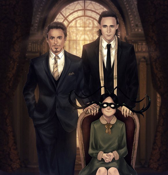 FrostIron - локи, frostiron, железный человек, тони старк, слэш, мстители - оригинал