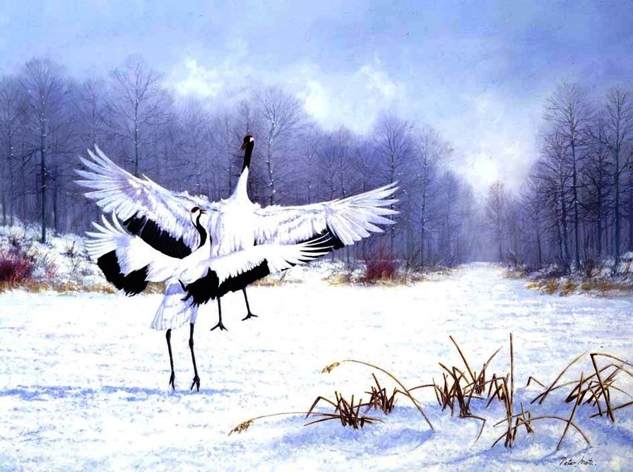 журавли - оригинал