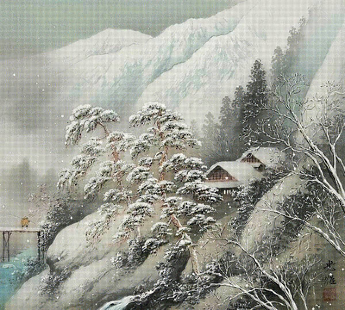 зима в горах - природа, пейзаж, зима - предпросмотр