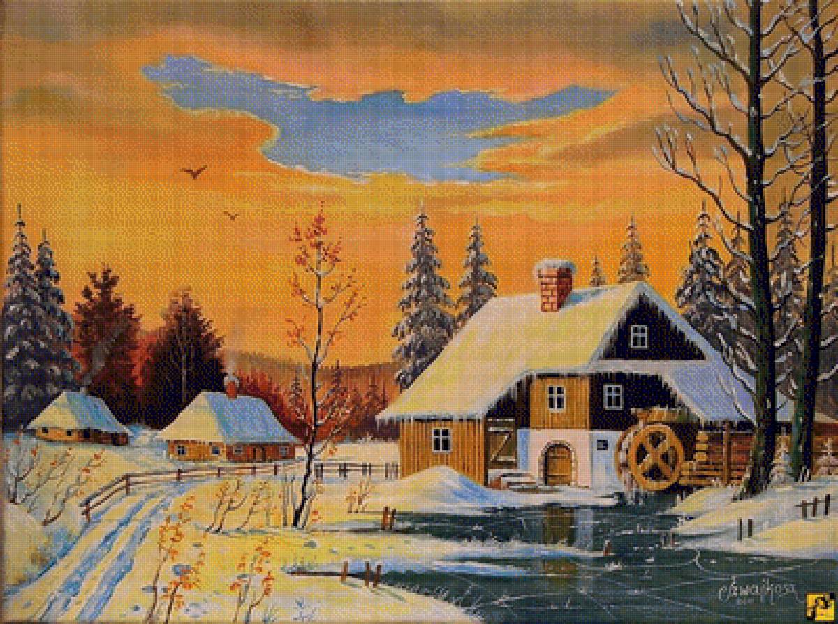 zimowy młyn - предпросмотр