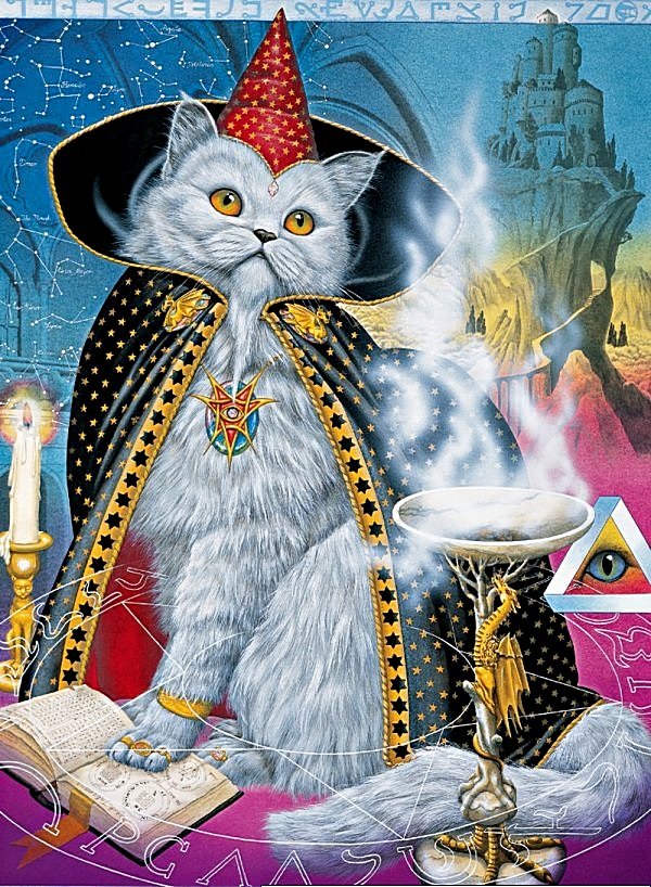 Кот учёный... - сказка, животные, кот, магия - оригинал