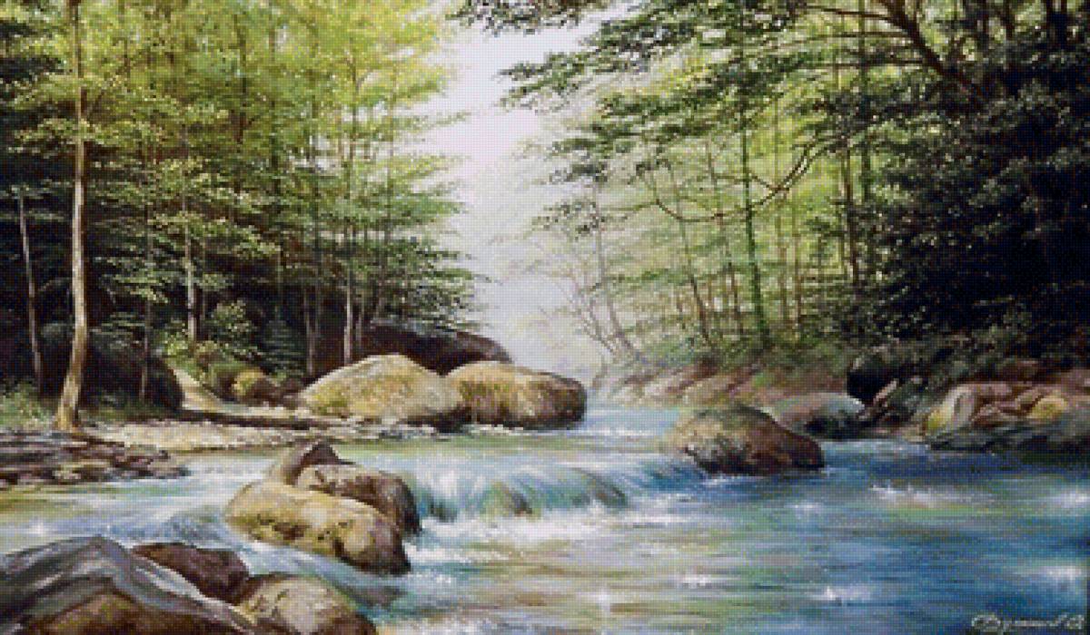 Лесная речка - предпросмотр