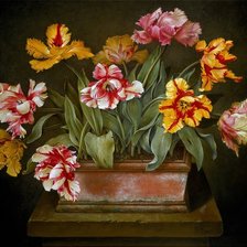 Схема вышивки «Тюльпаны»