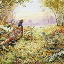 Схема вышивки «в лесу»