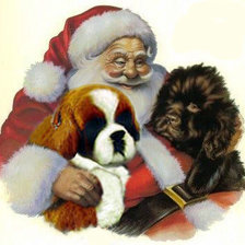 Схема вышивки «Новый год собаки»