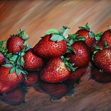 Схема вышивки «Клубника»